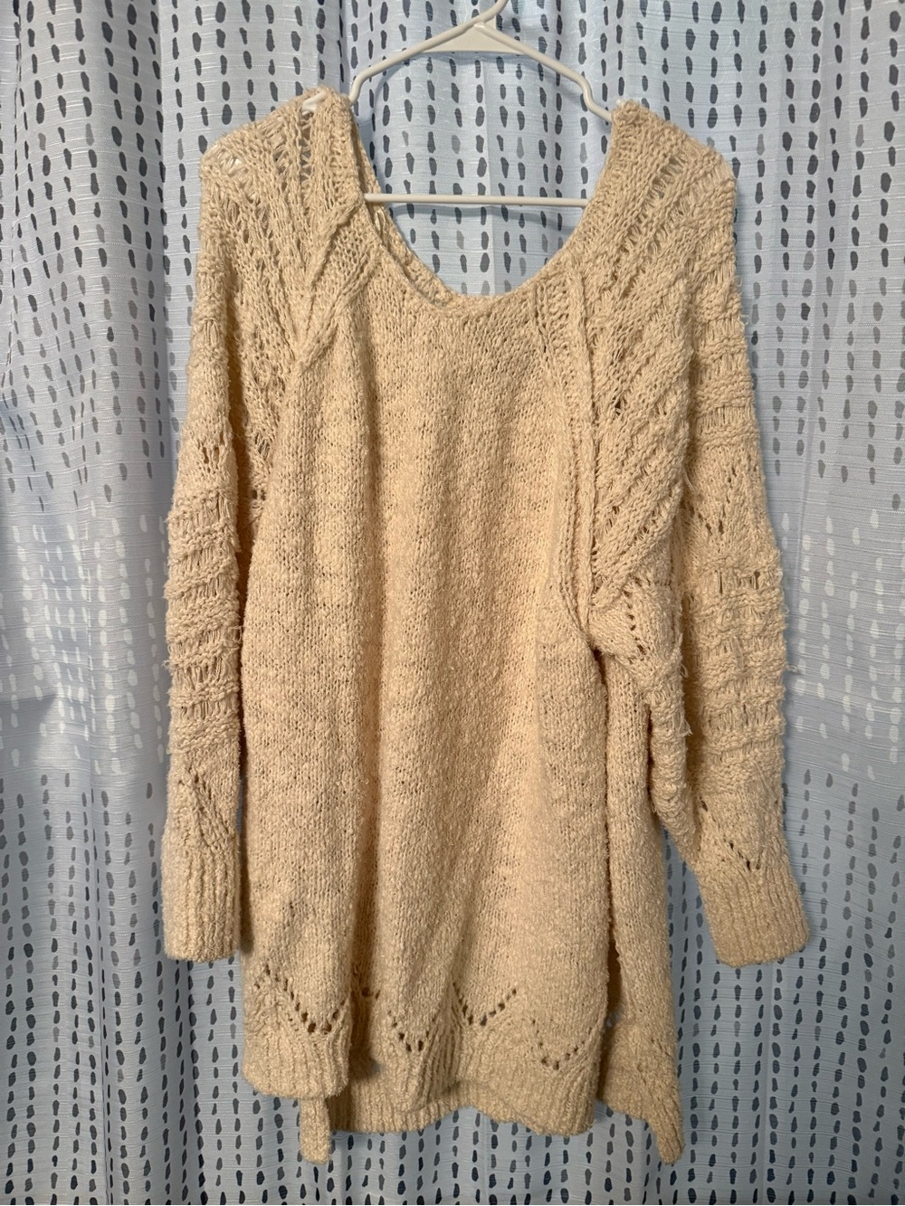 Anthropologie Pilocro | Cream Cable-Knit Women’s Sweater